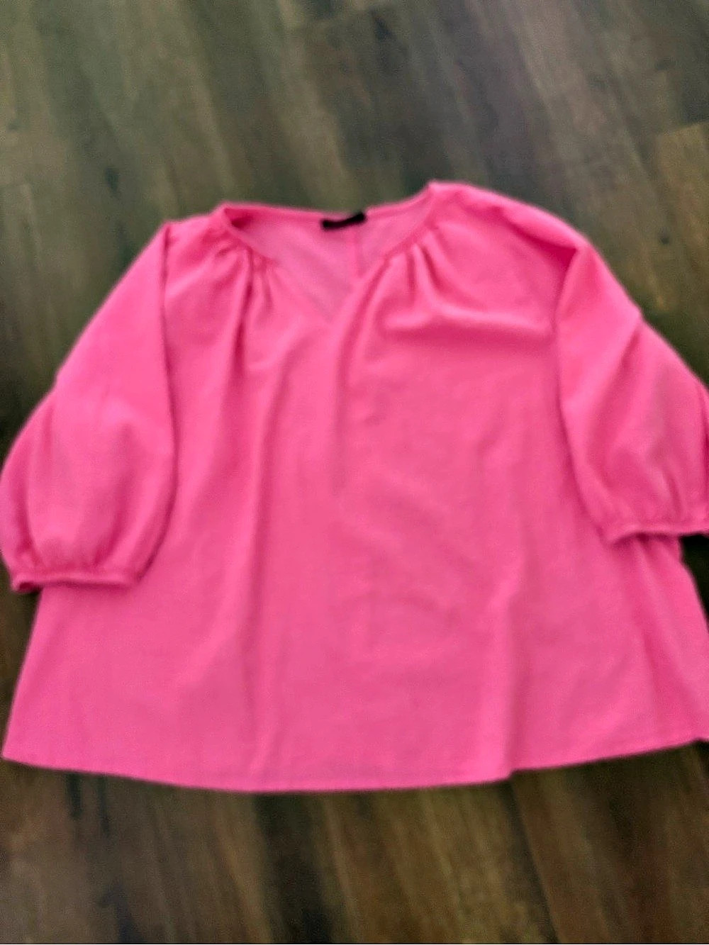 Lane Bryant Pink Cotton Blouse Size 24 Like New